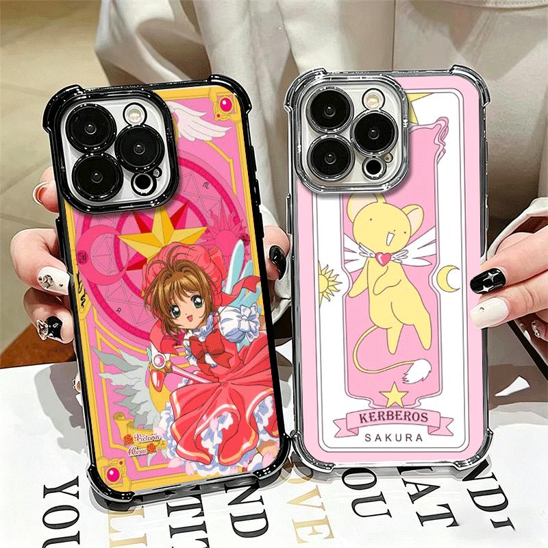 Cardcaptor Sakura Милая Девочка Мягкий Чехол Для Телефона Для iPhone 15 16 17 Air 14 Pro Max 16E Plus 13 12 Mini Покрытие Противоударные Fundas