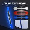 AABIC1 For Benz 4PCS Car Rearview Mirror Reflector Stickers Warning Anti-collision Reflective Strips CITAN VITO SPRINTER CLS SLK Sport