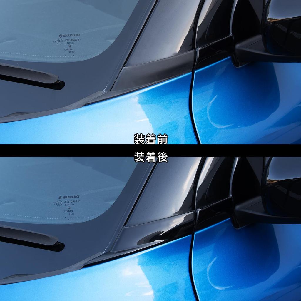 SecondStage Панель стойки A Suzuki Swift Sport Swift Верхняя Черный лак S068BLK