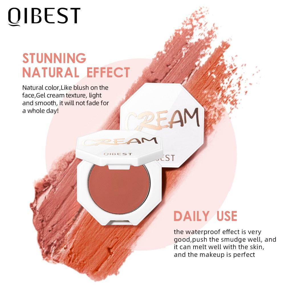 QIBEST Matte Blush Rouge Nude Makeup Palette Lasting Natural Brightening Pigment Contour, Matte Blush 2, 1