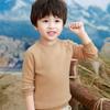 Kids Sweater 100% Merino Wool Turtleneck Children Winter Thick Wool Pullover Soft Warm Autumn Jumper Knit Top Long Sleeve