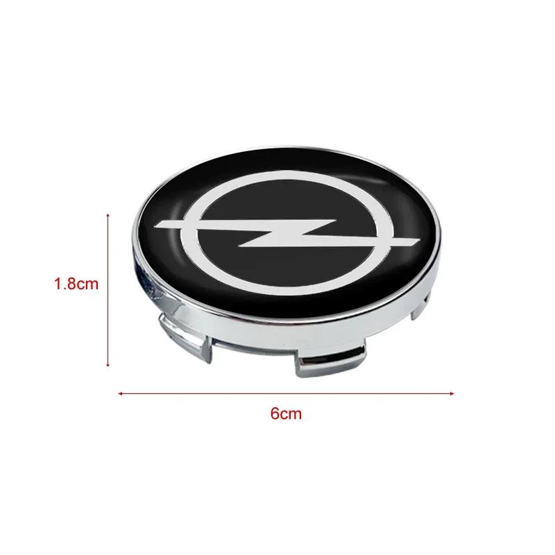 4PCS 60mm car hub center cover sticker wheel hub cover car decoration For Opel Insignia Astra Antara Meriva Zafira H G Corsa