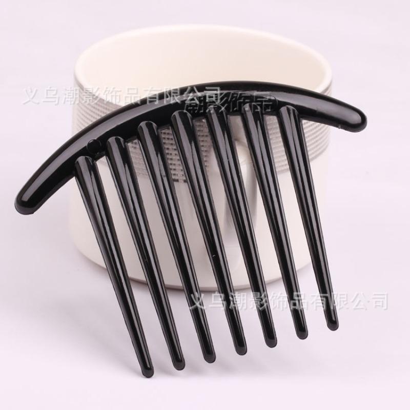 Plastic 7-tooth Hair Comb Accessories Comb Hair Accessories Long-toothed Updo Hair CombUpdo Hair SetHair Accessories