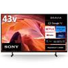 Sony 43 В 4K ЖК-телевизор BRAVIA Совместимость с Google TV Dolby 1 год неограниченного просмотра Sony Pictures 6 татами или больше Модель 2023 года KJ-43X80L
