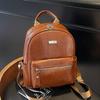 Trend Personality Retro Niche Simple Oil Wax Leather Travel Backpack Fashion Leisure Commuter Premium Shoulder Women's Bag