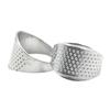 5Pcs/set Silver Ring Thimble Finger Protector Household Quilting Craft Accessories Household DIY Sewing Tools