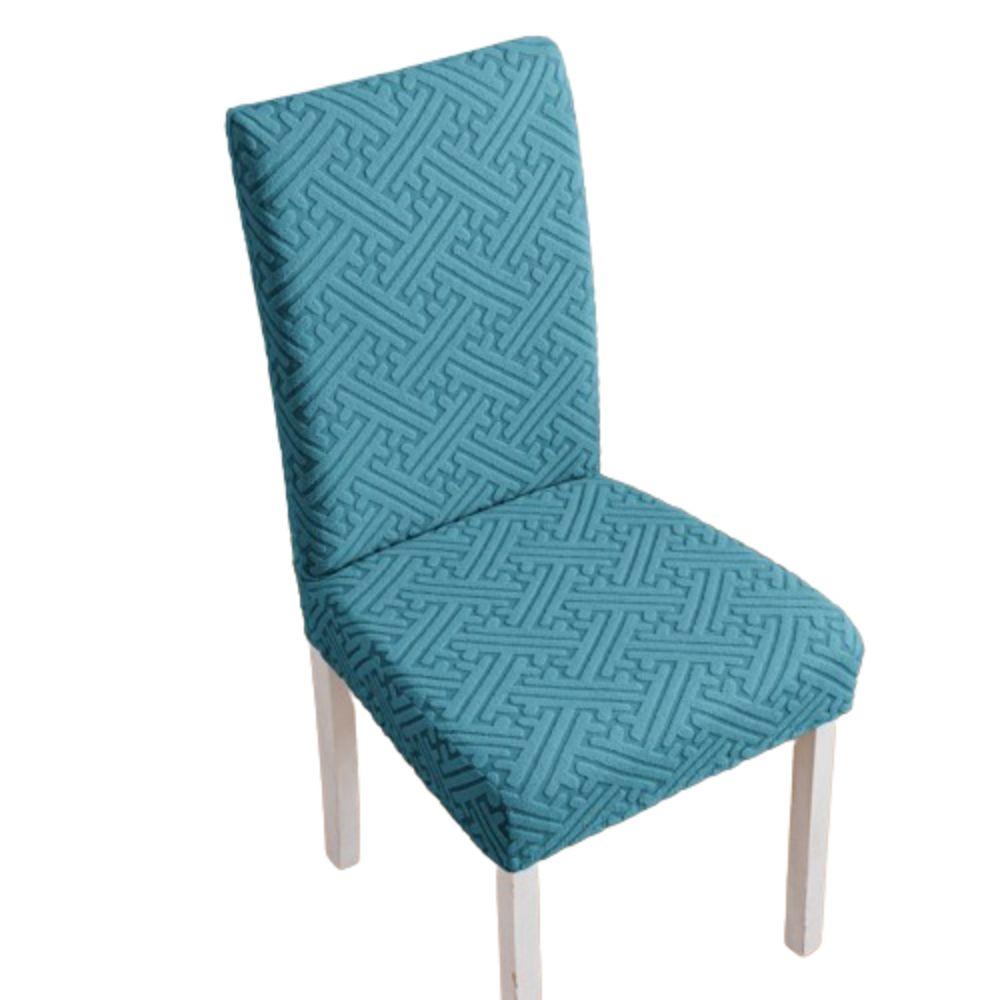 Jacquard Chair Covers Skirt Edge Dining Chair Protector Comfortable Seat Covers Hotel