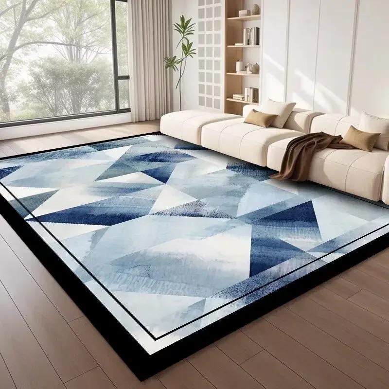Геометрия в скандинавском стиле Большой ковер Легкая роскошь Ковры для спальни Ковры для украшения гостиной Ковры для спальни Противоскользящий коврик для пола