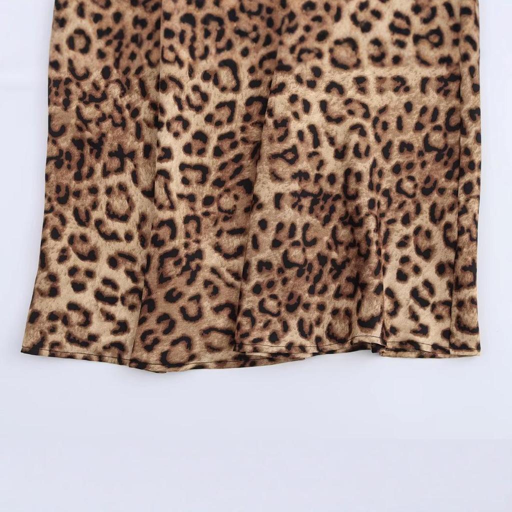 2025 Spring Women's Casual Elastic Waist Midi Skirt - European & American Fashion Style