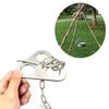 Outdoor Bonfire Stand, Hanging Pot, Picnic, Picnic, Fire Making Stand, Stainless Steel Portable Foldable Tripod
