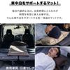 FIELDOOR Car Sleeping Mat with Pillow 5cm Thick [S SizeBrown] Automatic Inflating Mattress Connectable High Density Urethane Foam Large Valve Air Mat