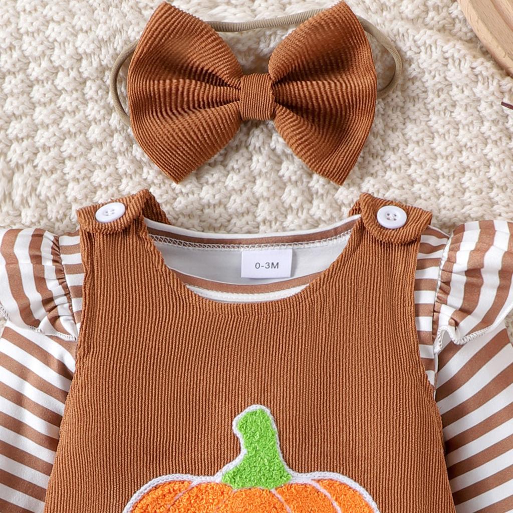 Комплект ромпера с длинным рукавом и юбки для младенцев и малышей