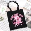 Pink Pony Club2025 Модная наплечная сумка Женская сумка для покупок Экологичная сумка Большой вместимости Холщовая сумка-мессенджер