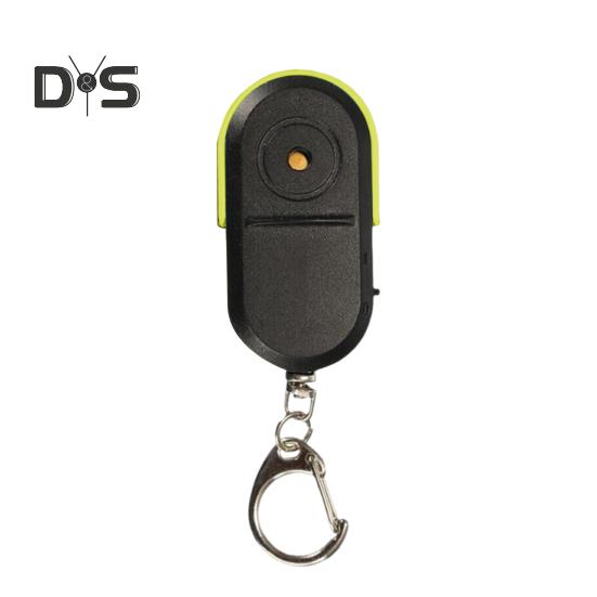 Anti-loss Device Key Finder with Whistle Activation LED Lights Easy To Use Battery Powered Key Chain Locator Device