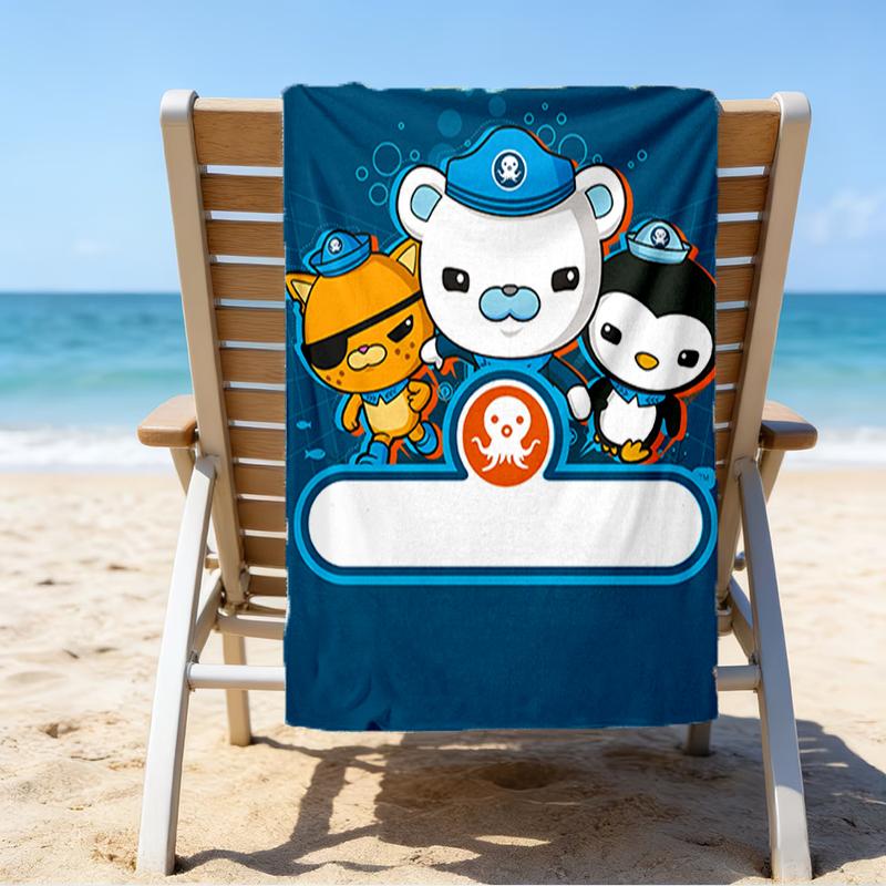 Ultra-Soft Beach Towel with Octonauts Theme,Ideal for Pool - Camping, Diving - Perfect Travel Essential, Vibrant Beach Towel.