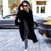 New Lamb Plush Imitation Fur Medium and Long Thickened Imitation Mink Hair Hooded Coat Coat Women's Winter