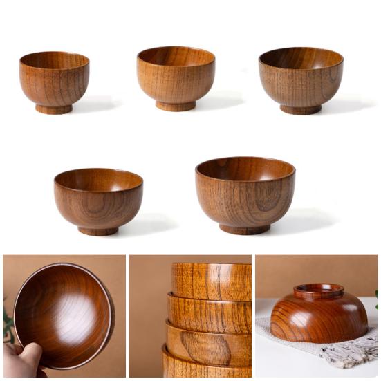 Натуральная миска для лапши из дерева зизифуса, ручной работы, круглая, для супа, салата, с отделкой пищевым маслом, изготовленная вручную, кружка для риса, для чая, кофе