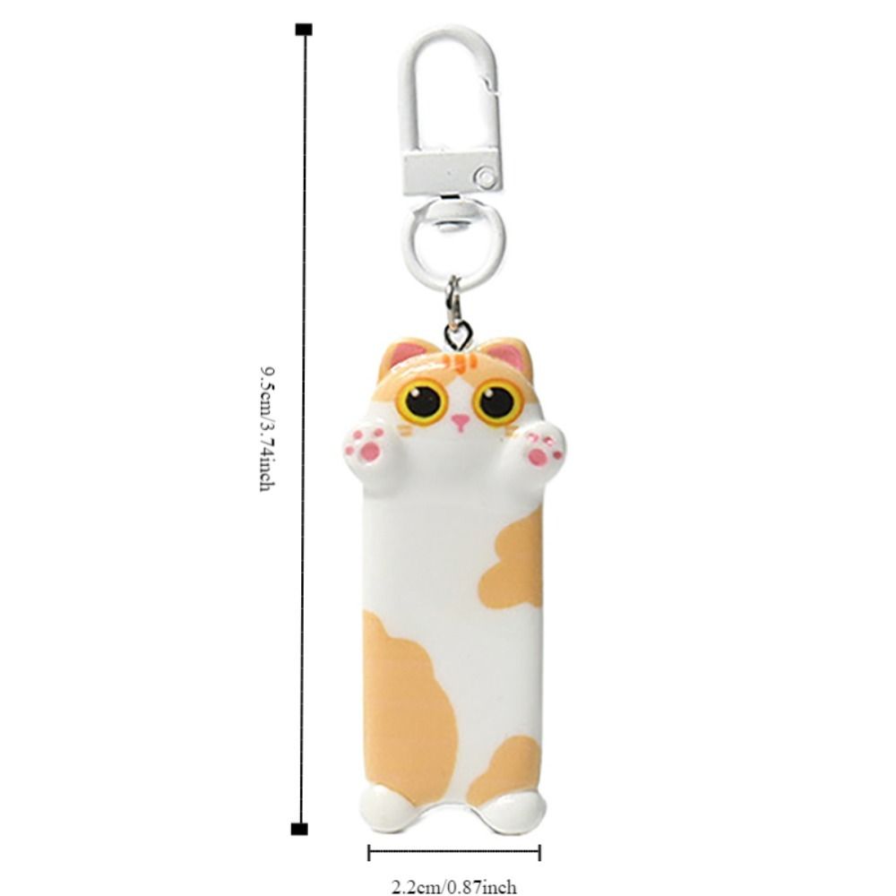 Pendant Animal Key Ring Cartoon Cat Hanging Ornament Casual Cute Cat Keychain  Party Gift