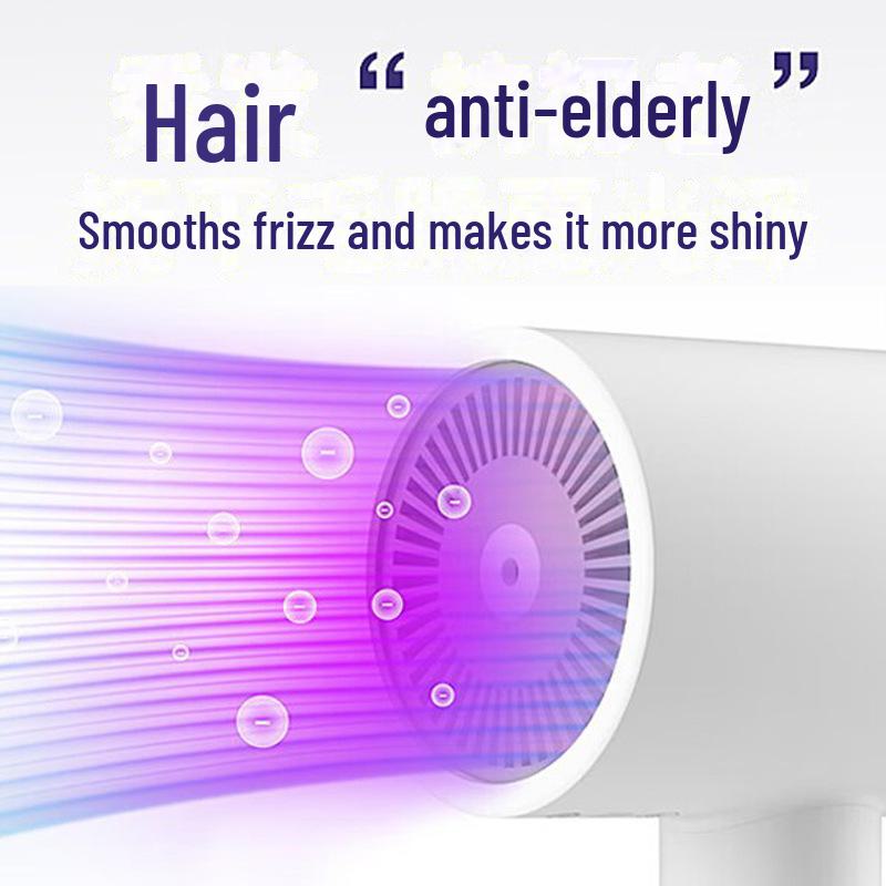 Фен Xiaomi H300 с отрицательными ионами: Быстросохнущий, высокоэффективный уход за волосами для студенческих общежитий