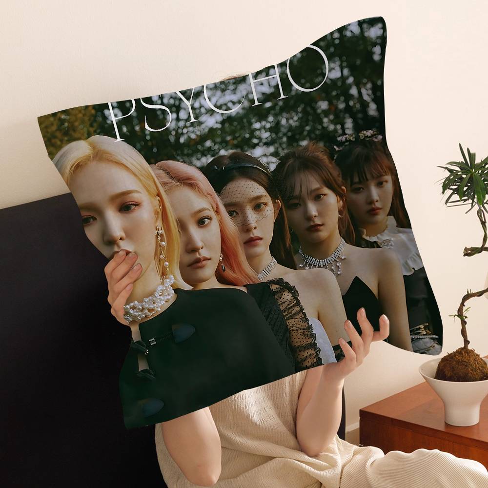 Популярный K-pop стиль R-Красный V-Бархатный Наволочка Чехол на Подушку Дивана Декор Комнаты Подарок Ребенку