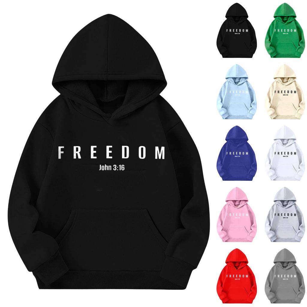 Cute Hoodies For Teen Children Trendy Preppy Hooded Sweatshirts Oversized Long Sleeve Shirts Clothes For Children