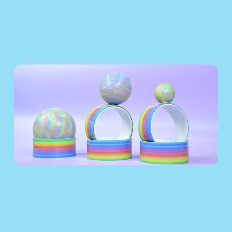 Шариковая лента Липкие ленты Цветной декомпрессионный клей Катающиеся самодельные забавные игрушки Цветные шарики Изготовление красочных маскирующих игрушек Клей