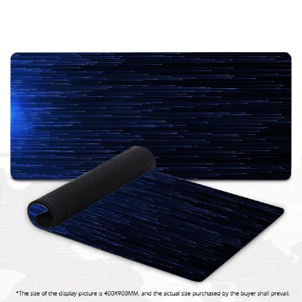 Large Mousepad Blue Starry Meteor Keyboard Mat Deskpad Pc Game Desk Mats Starry Sky Mouse Mats For Bedroom Laptop Desktop