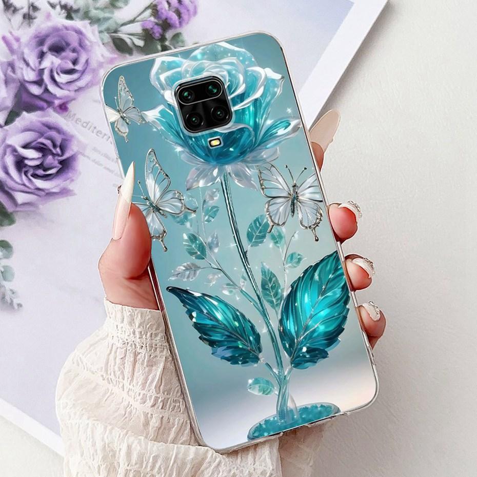 Cute Painting Phone Case For Xiaomi Redmi Note 9 Pro 9s Soft Silicone TPU Back Cover For Redmi Note9 9Pro 9S Cases Bumpers