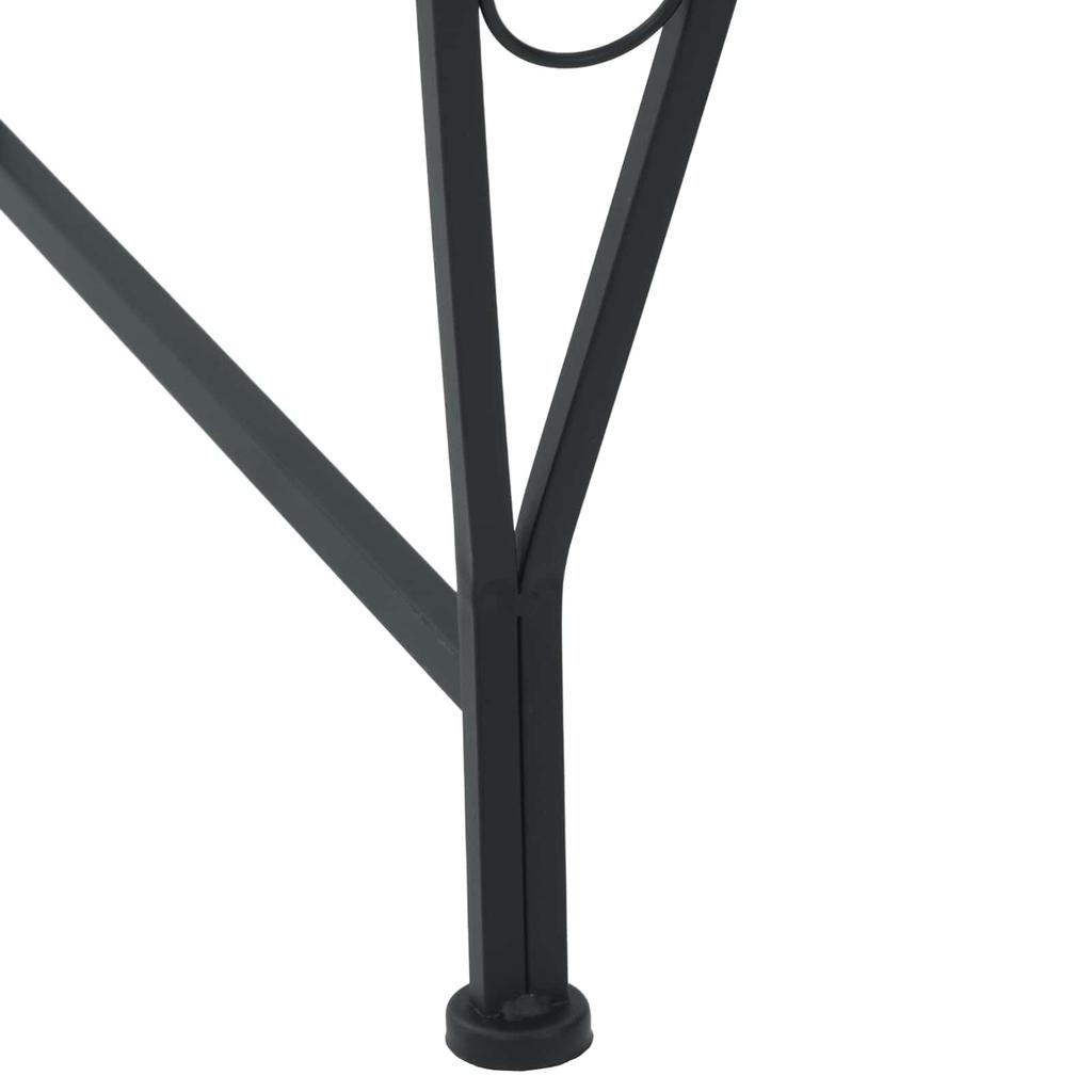 Tree Bench 8 Seat Capacity Ø 160 x 89 cm Steel Black Round