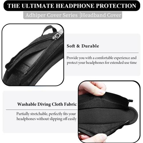 Adhiper Elastic Headband Cover for Wide Compatible Headphones: Anker Soundcore Q30, Q45, Sony WH-1000XM5, WH-1000XM4, WH-1000XM3, MDR-1A, WH-XB910N, A