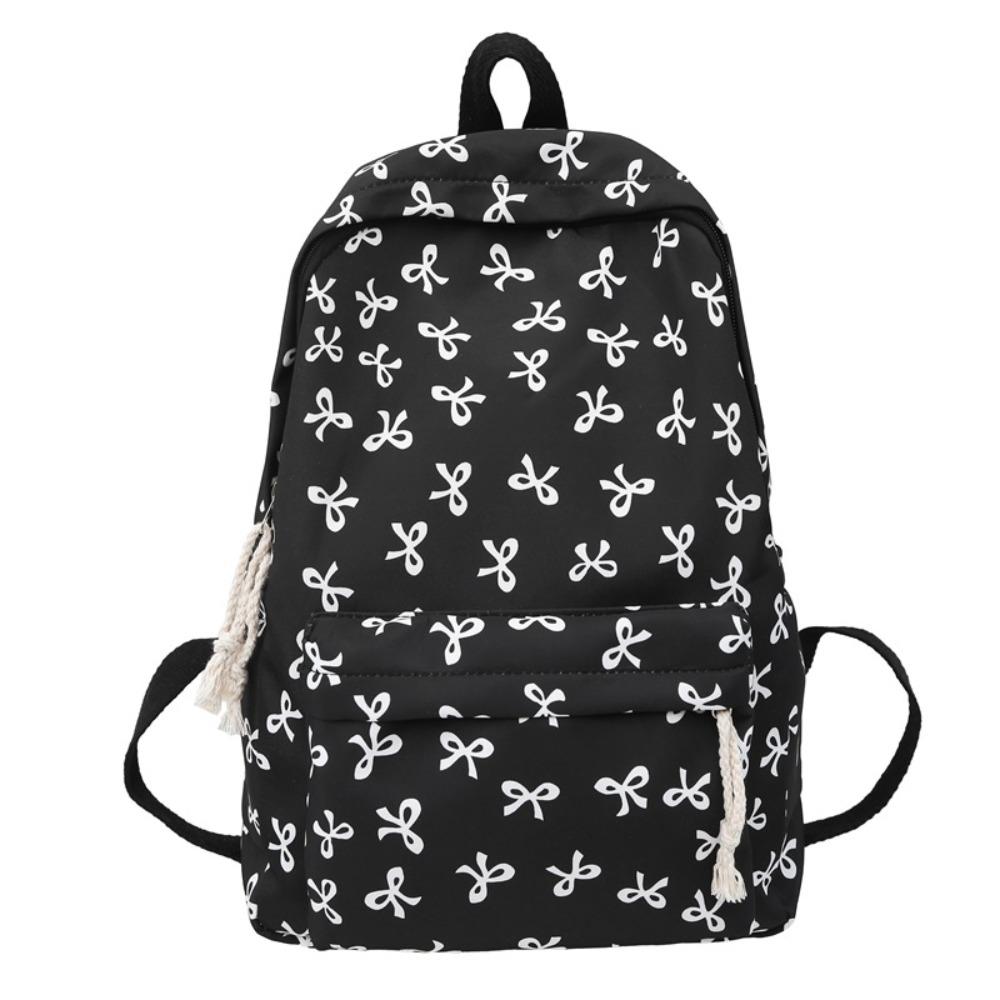 Large Capacity Bow Backpack Lightweight Teenagers Shoulder Bag Students School Bag Ladies/Girls