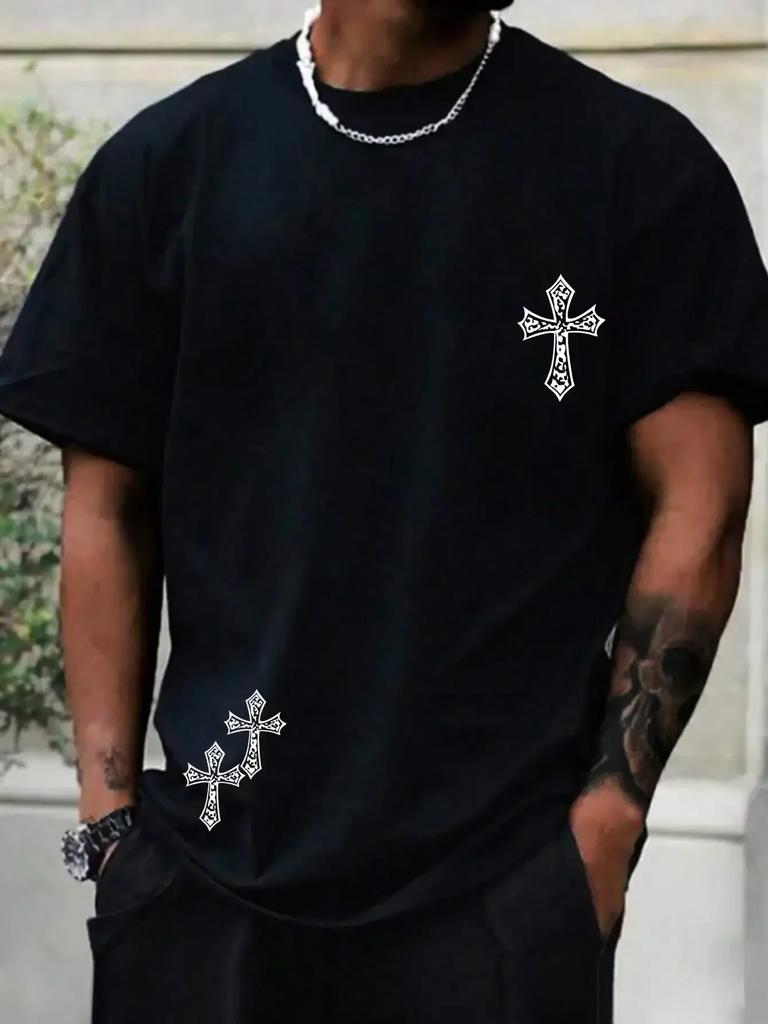 Новая футболка высокого качества из 100% хлопка Harajuku Summer Hip Hop для мужчин, фитнес, спортивный топ с круглым вырезом