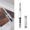 PENBBS 470 Вакуумная Заливка Перьевая Ручка Лезвие/Круглое Перо Ручка Большой Емкости Прозрачный Акрил Деловой Письменный Подарочная Ручка
