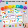 1 Set Arithmetic Math Toy Kit with Beads Chopsticks Spoons Silicone Bowl Number Learning Beads Counting Sorting Toddlers Boys Girls Educational Toy
