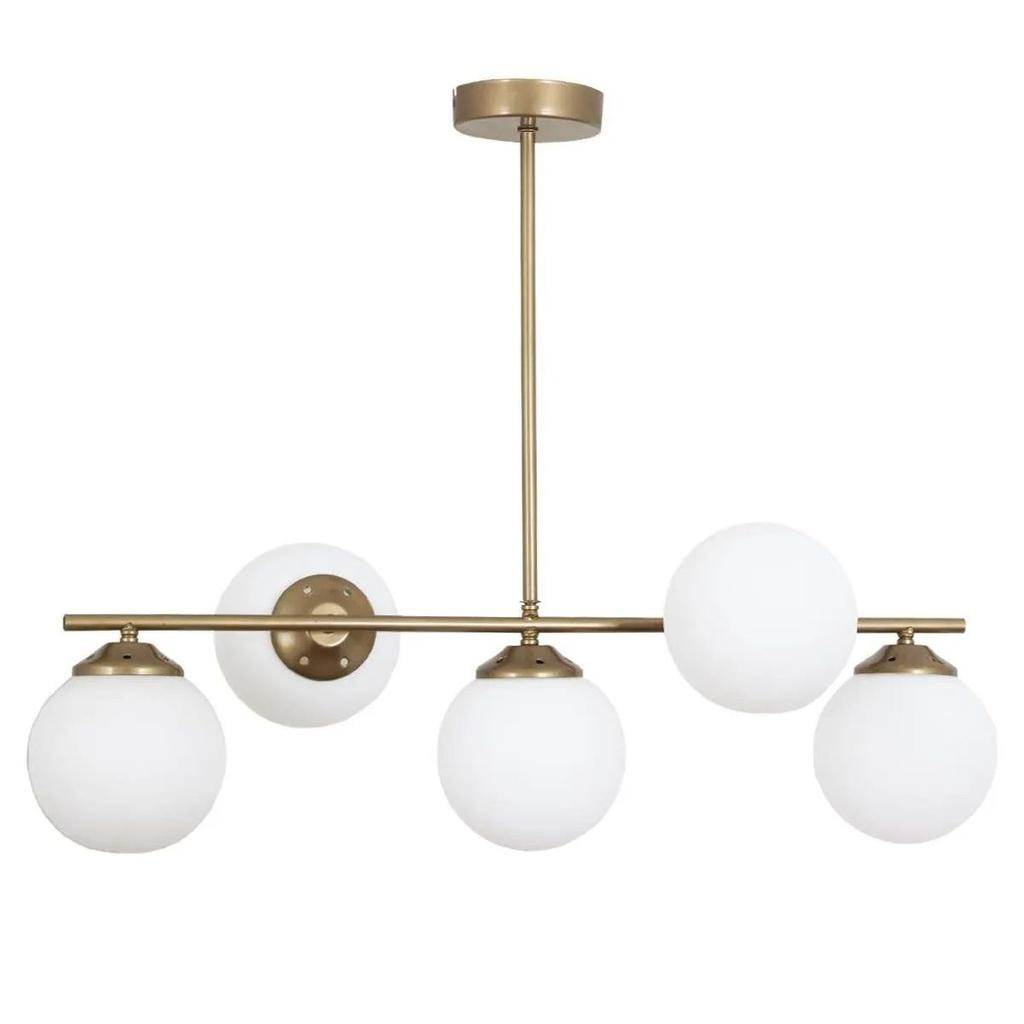 5-Piece Antique Chandelier-Honey Glass Decorative Design Bedroom Kitchen Living Room Lighting and Decoration