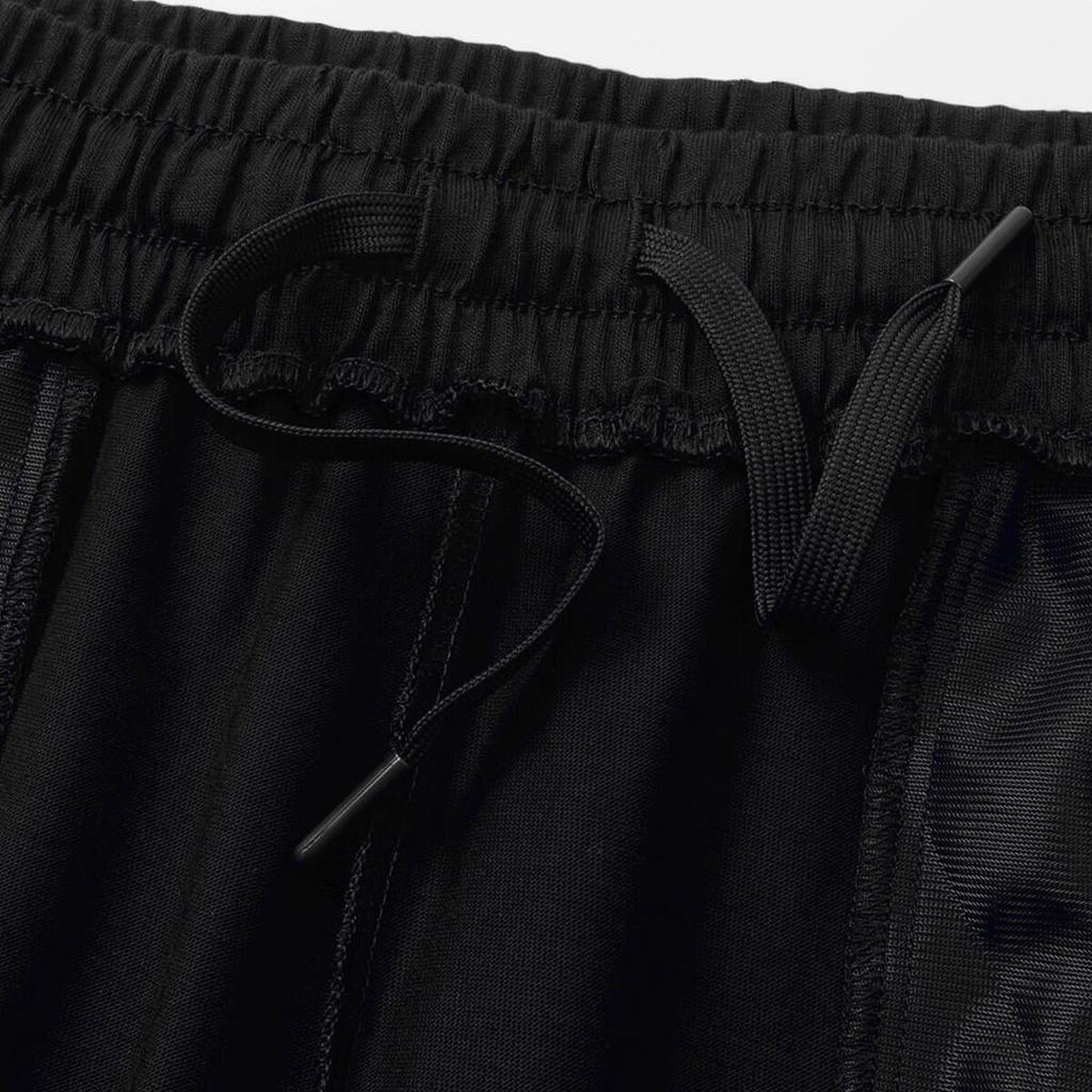 Adidas Solid Color Casual Comfortable Loose Breathable Knitted Sports Pants Women Bottoms Black JN7431