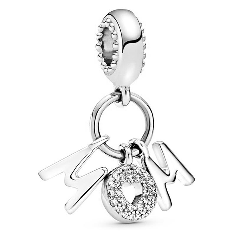 European Style DIY Charm Beads for Jewelry Making, Gold Plated CZ Heart Animal Dangle Charms, Pandora Compatible Bracelet Necklace Accessories