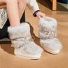 Ruffian Young Winter Fashion Space Boots Hairy Moon Sneakers Snow Boots Women Velvet Women