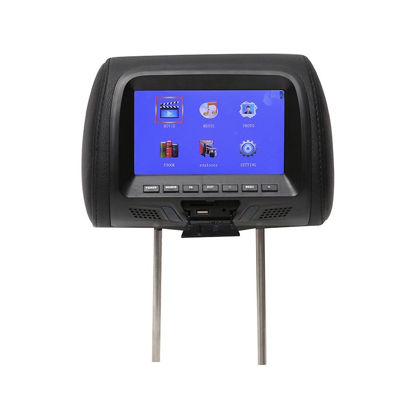 Universal 7 Inch Car Headrest Monitor Rear Seat Entertainment Player