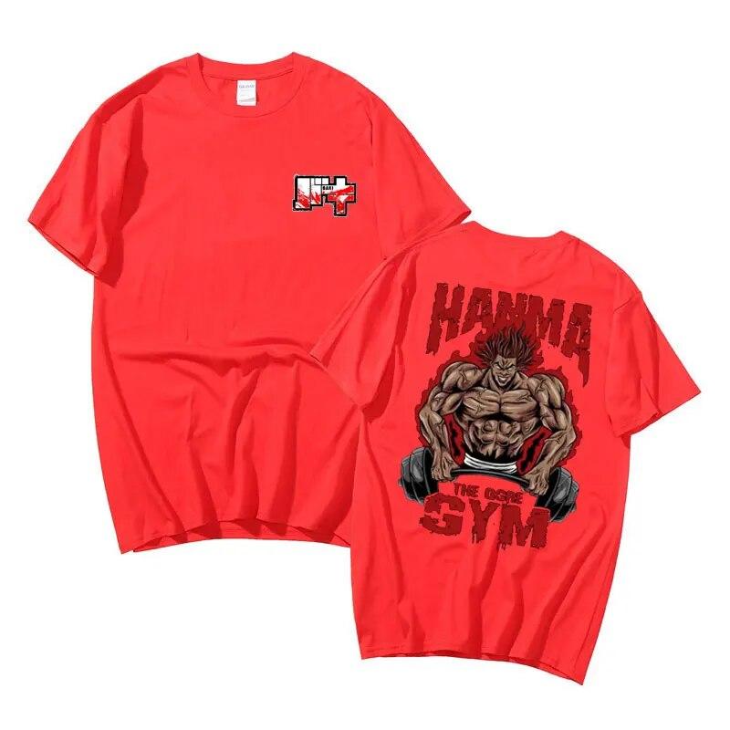 Аниме Baki The Grappler футболка с короткими рукавами унисекс винтажные негабаритные футболки унисексga Yujiro Hanma топы унисекс хлопковые повседневные футболки