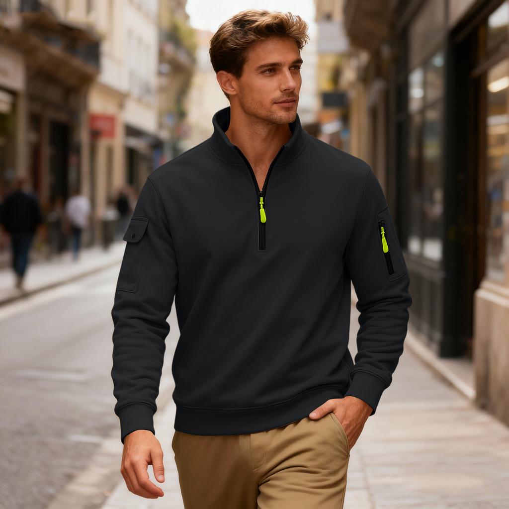 Men'S Fleece Round Neck Pullover With Fleece Solid Color Hoodie And Fleece Fleece Fleece Jacket