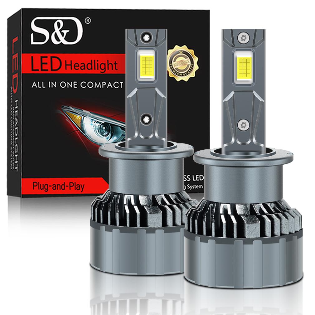 2 шт. 65000 лм D3S светодиодные лампы для фар D1S D2S D4S D8S D1R D2R D3R D4R D8R Turbo LED CSP фары для BMW Benz Volvo лампа Canbus 180 Вт фара 6500K