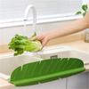 Защитные приспособления для воды для кухонной раковины Мягкий блок с клапаном в форме бананового листа для раковины с присоской Маслостойкий доступ к раковине
