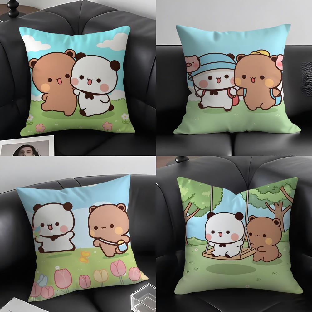 BBubu DubuU Cartoon Cushion Cover Pillowcase Ultra Soft Skin Friendly Fabric Cloud Like Comfort Concealed Zipper