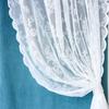 2 шт. Шторы для гостиной, спальни, белые жаккардовые кружевные тюль в пасторальном стиле, прозрачные шторы