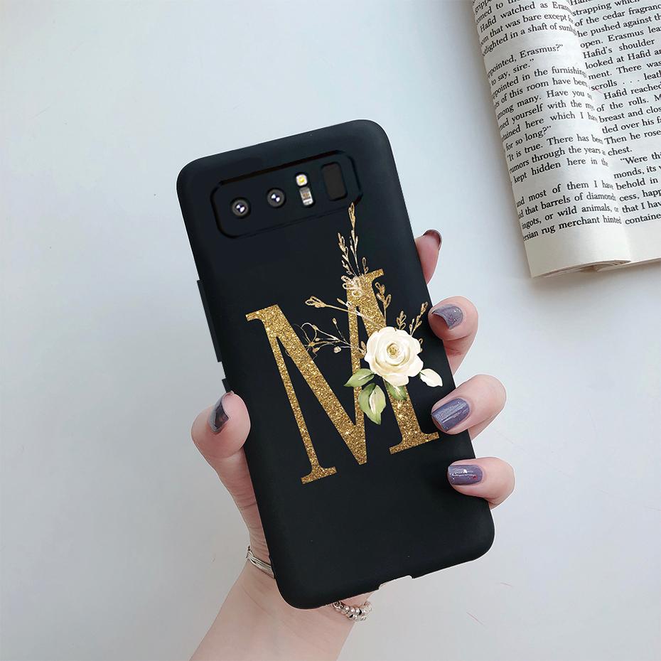 For Samsung Galaxy Note 8 Case SM-N950F Cute Letters Coque Soft Silicone Phone Case For Samsung Note 8 Note8 Cover Fundas Bumper