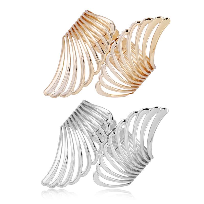 Зажим для штор Ремень Бесплатная штамповка Металл Легкая поверхность Крылья Узор Пряжка Золото