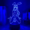 Anime Waifu Mai Sakurajima Led Night Light For Bedroom Decor Mai Light Gift For Friend Sakurajima Bunny Girl Led Lamp Anime Gift