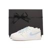 Air Jordan 1 Нескользящие Легкие Низкие Винтажные Баскетбольные Кроссовки GS Желто-Синие FV8486-181(Team59-SBOX)