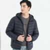 Men's Packable Down Jackets Hooded Lightweight Puffer Insulated Winter Coat for Men Travel Outdoor Hiking Jacket